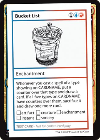 Bucket List (2021 Edition) [Mystery Booster Playtest Cards] | Exor Games Summserside