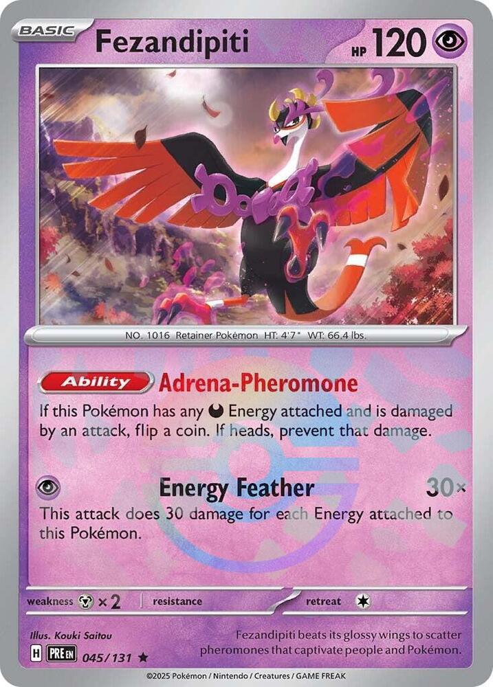 Fezandipiti (045/131) (Poke Ball Pattern) [Scarlet & Violet: Prismatic Evolutions] | Exor Games Summserside