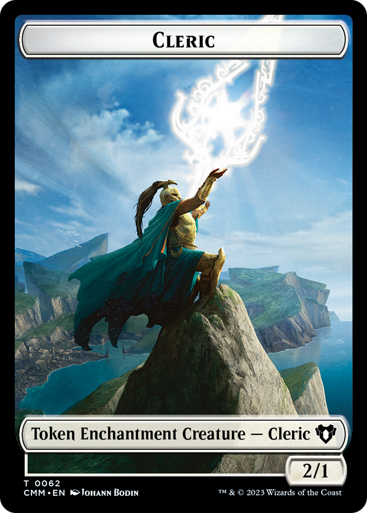 Elf Warrior // Cleric Double-Sided Token [Commander Masters Tokens] | Exor Games Summserside