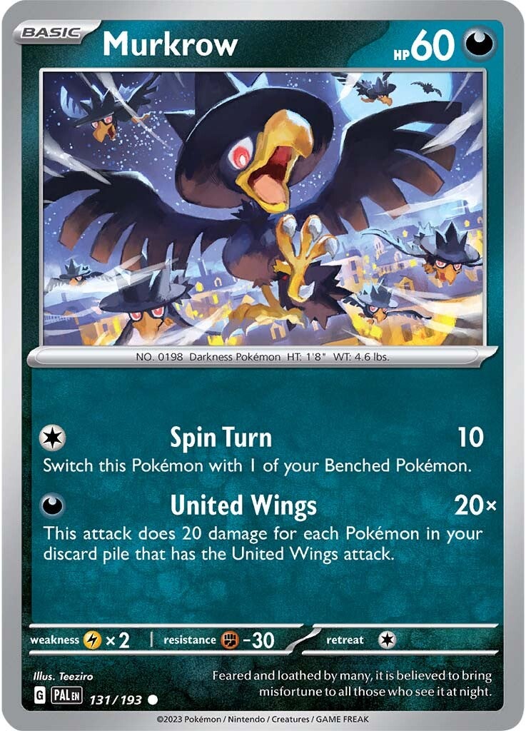 Murkrow (131/193) [Scarlet & Violet: Paldea Evolved] | Exor Games Summserside