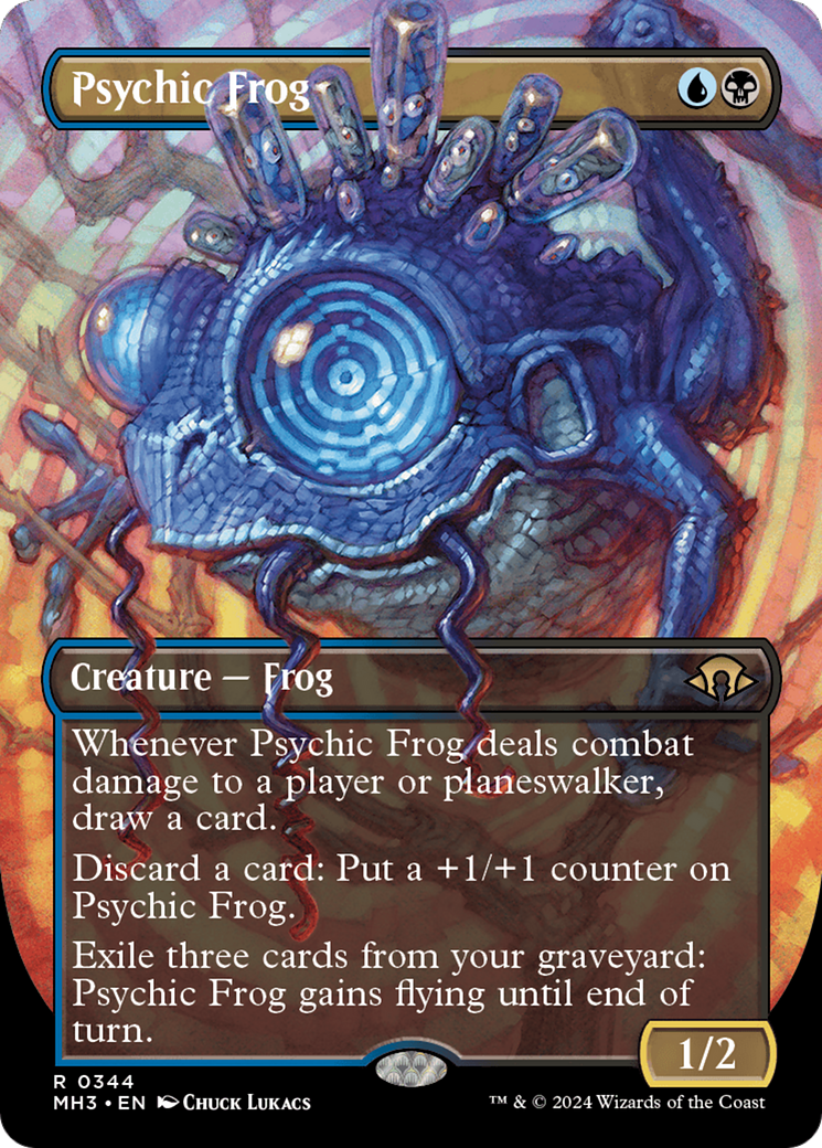 Psychic Frog (Borderless) [Modern Horizons 3] | Exor Games Summserside