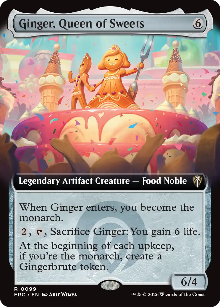 Ginger, Queen of Sweets (Extended Art) [Reality Fracture Commander] | Exor Games Summserside