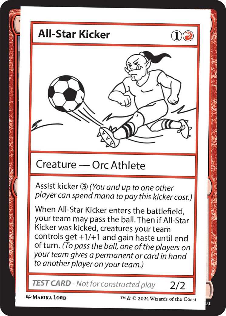 All-Star Kicker [Mystery Booster 2 Playtest Cards] | Exor Games Summserside