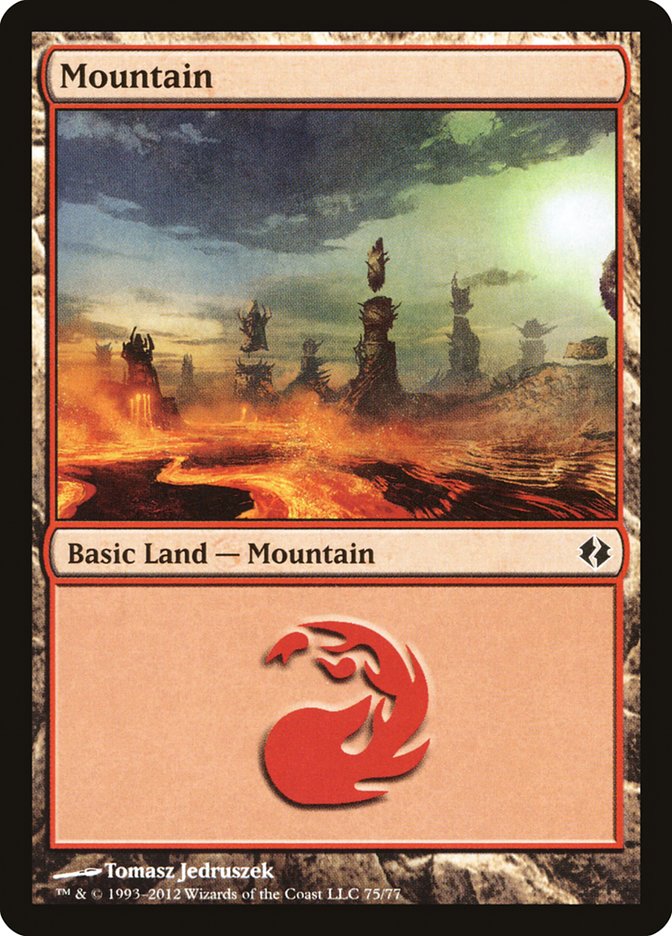 Mountain (75) [Duel Decks: Venser vs. Koth] | Exor Games Summserside
