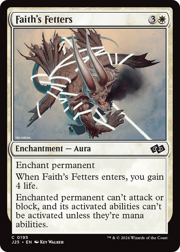 Faith's Fetters [Foundations Jumpstart] | Exor Games Summserside