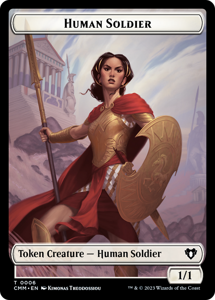 Human Soldier Token [Commander Masters Tokens] | Exor Games Summserside