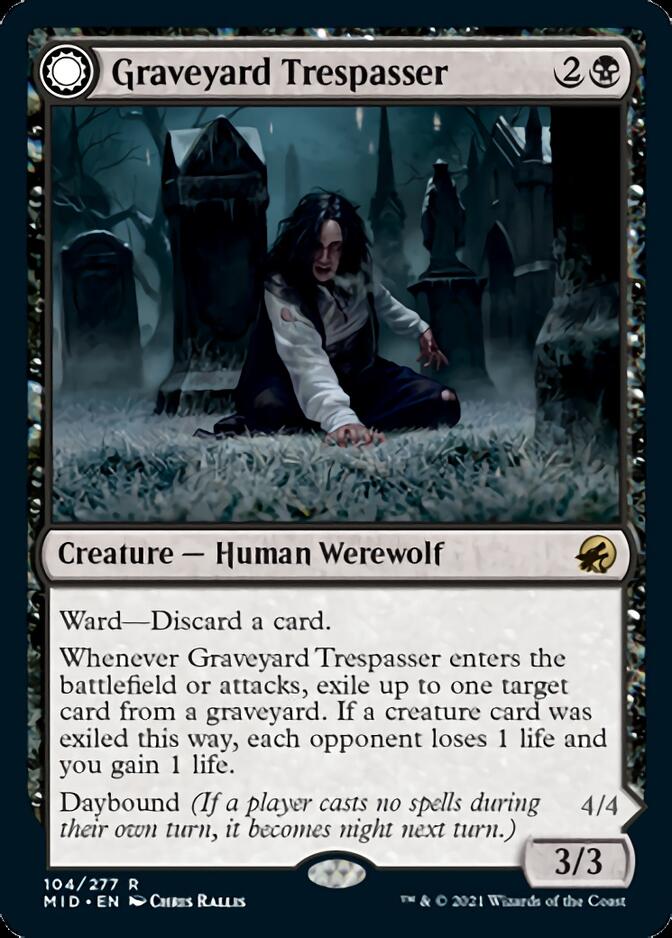 Graveyard Trespasser // Graveyard Glutton [Innistrad: Midnight Hunt] | Exor Games Summserside