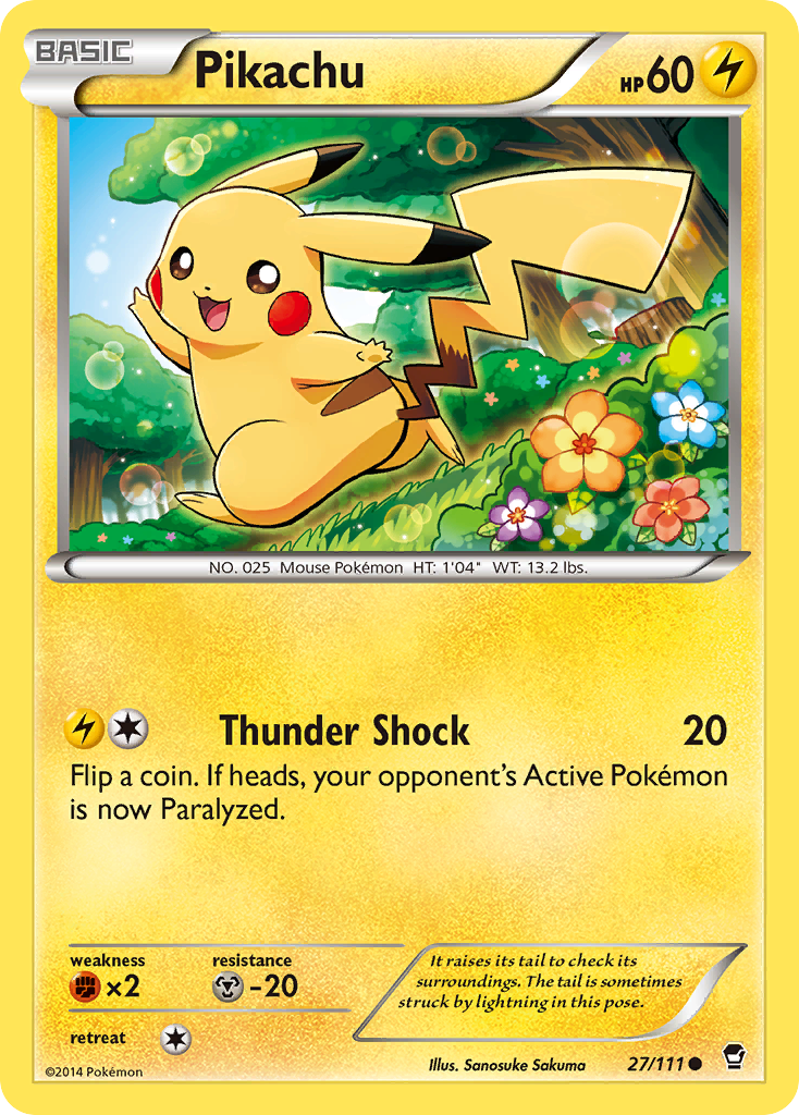 Pikachu (27/111) [XY: Furious Fists] | Exor Games Summserside