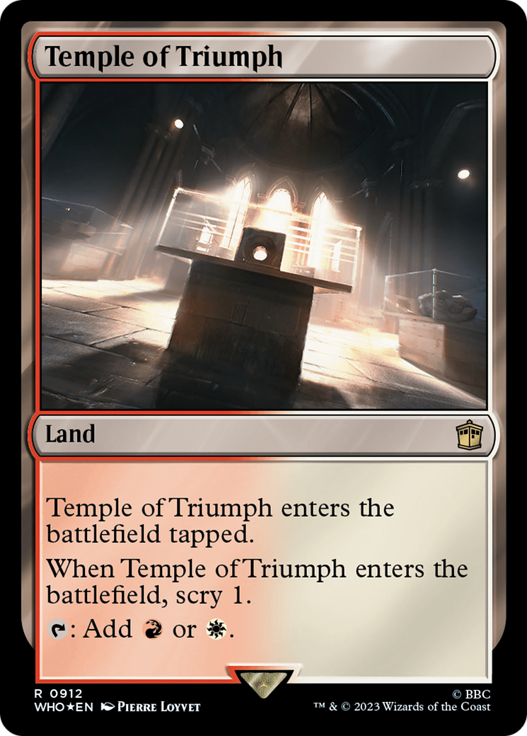 Temple of Triumph (Surge Foil) [Doctor Who] | Exor Games Summserside