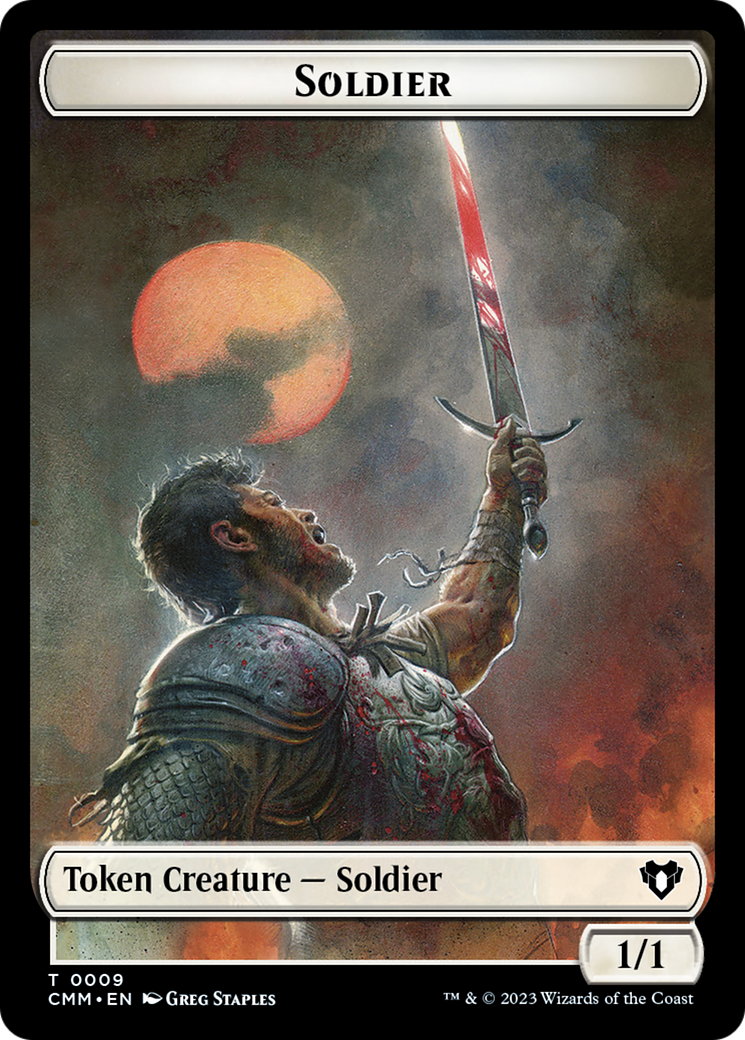 Soldier Token [Commander Masters Tokens] | Exor Games Summserside