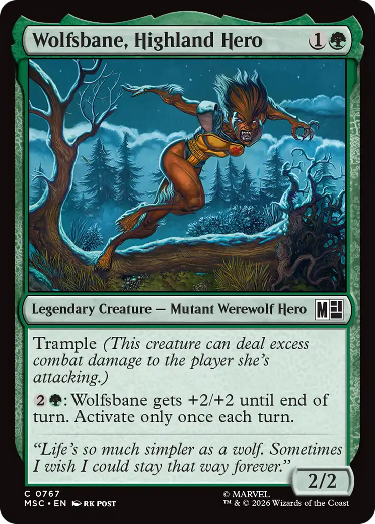 Wolfsbane, Highland Hero [Marvel Super Heroes Commander] | Exor Games Summserside
