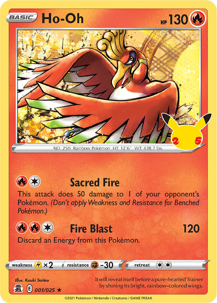 Ho-oh (001/025) [Celebrations: 25th Anniversary] | Exor Games Summserside