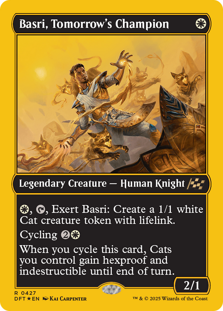 Basri, Tomorrow's Champion (First-Place Foil) [Aetherdrift] | Exor Games Summserside