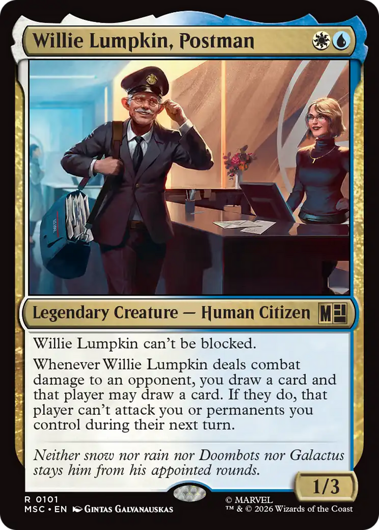 Willie Lumpkin, Postman (Surge Foil) [Marvel Super Heroes Commander] | Exor Games Summserside