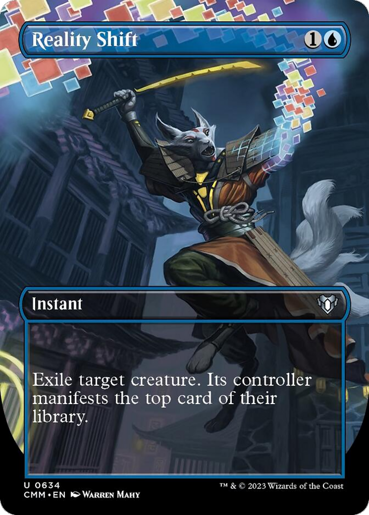 Reality Shift (Borderless Alternate Art) [Commander Masters] | Exor Games Summserside