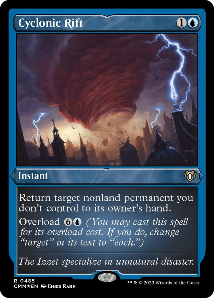 Cyclonic Rift (Foil Etched) [Commander Masters] | Exor Games Summserside