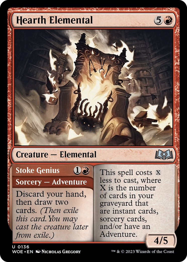 Hearth Elemental // Stoke Genius [Wilds of Eldraine] | Exor Games Summserside