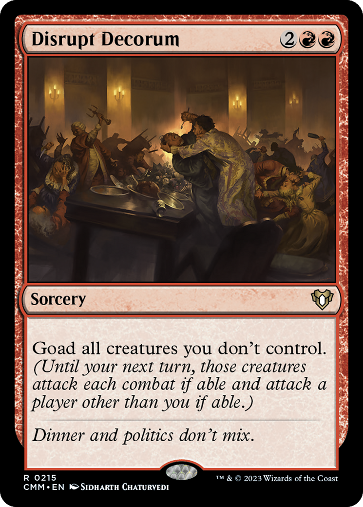 Disrupt Decorum [Commander Masters] | Exor Games Summserside