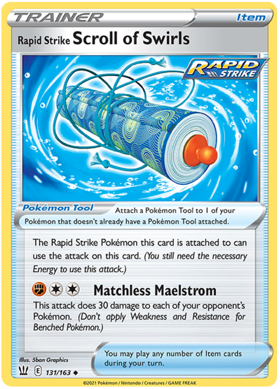 Rapid Strike Scroll of Swirls (131/163) [Sword & Shield: Battle Styles] | Exor Games Summserside