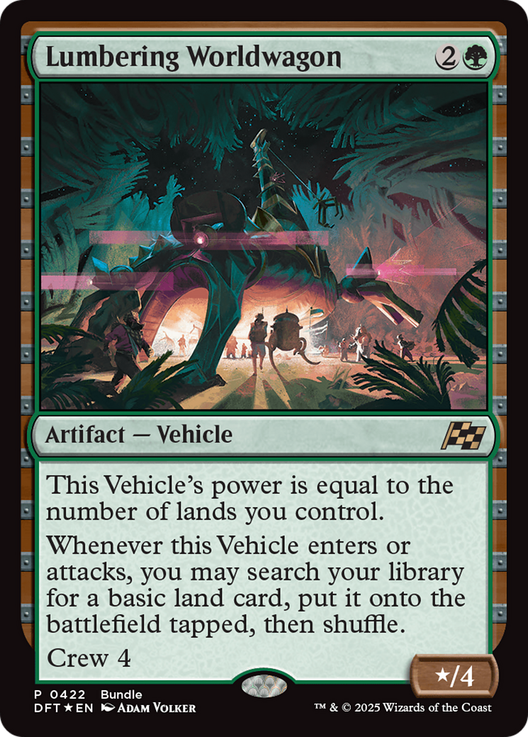 Lumbering Worldwagon (Bundle) [Aetherdrift Promos] | Exor Games Summserside