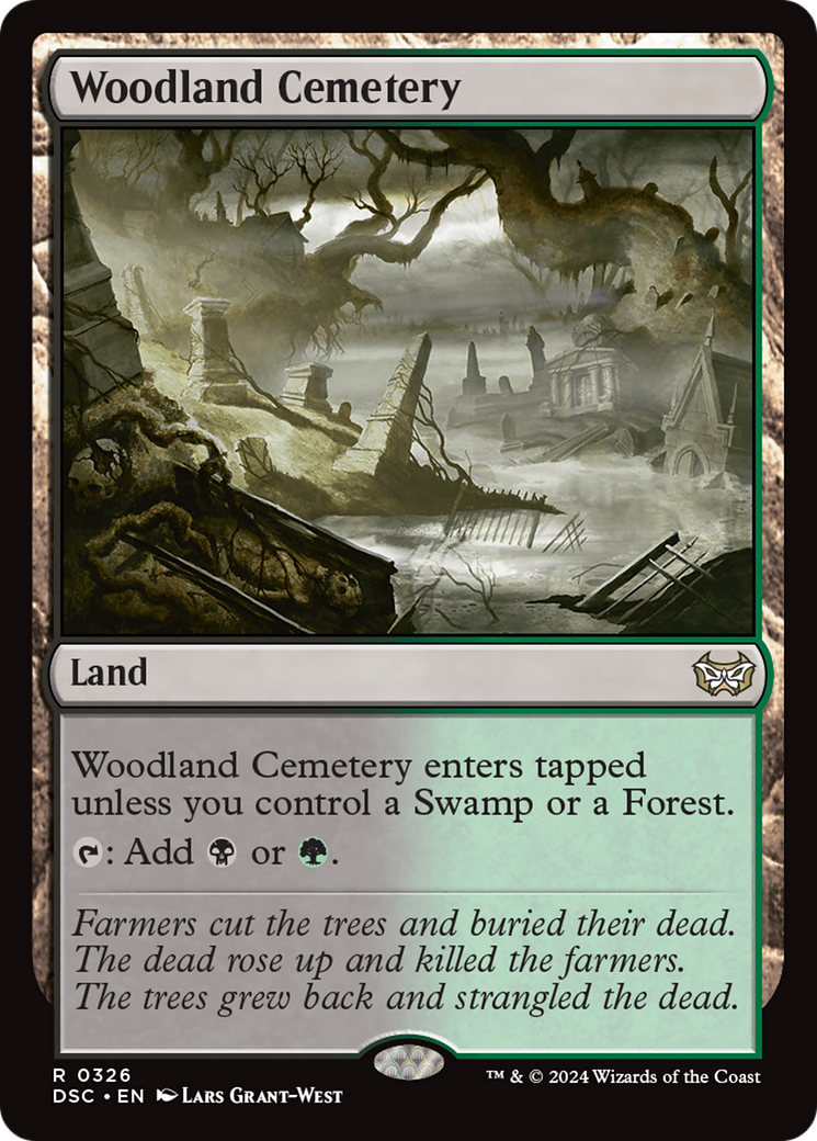 Woodland Cemetery [Duskmourn: House of Horror Commander] | Exor Games Summserside