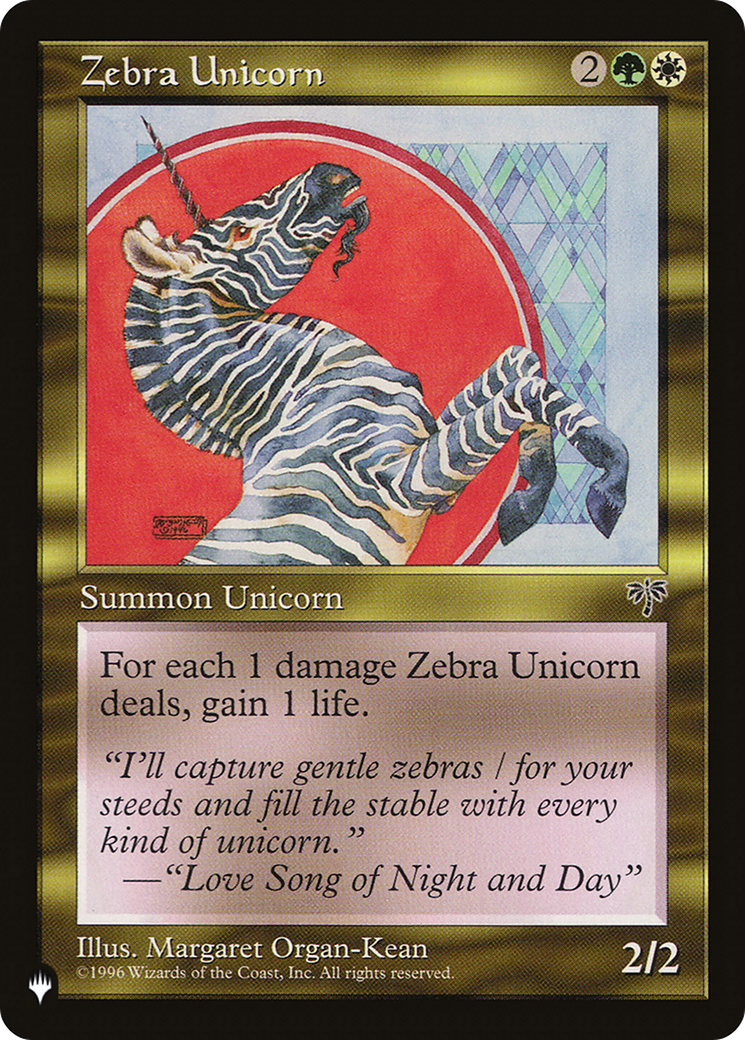 Zebra Unicorn [The List] | Exor Games Summserside