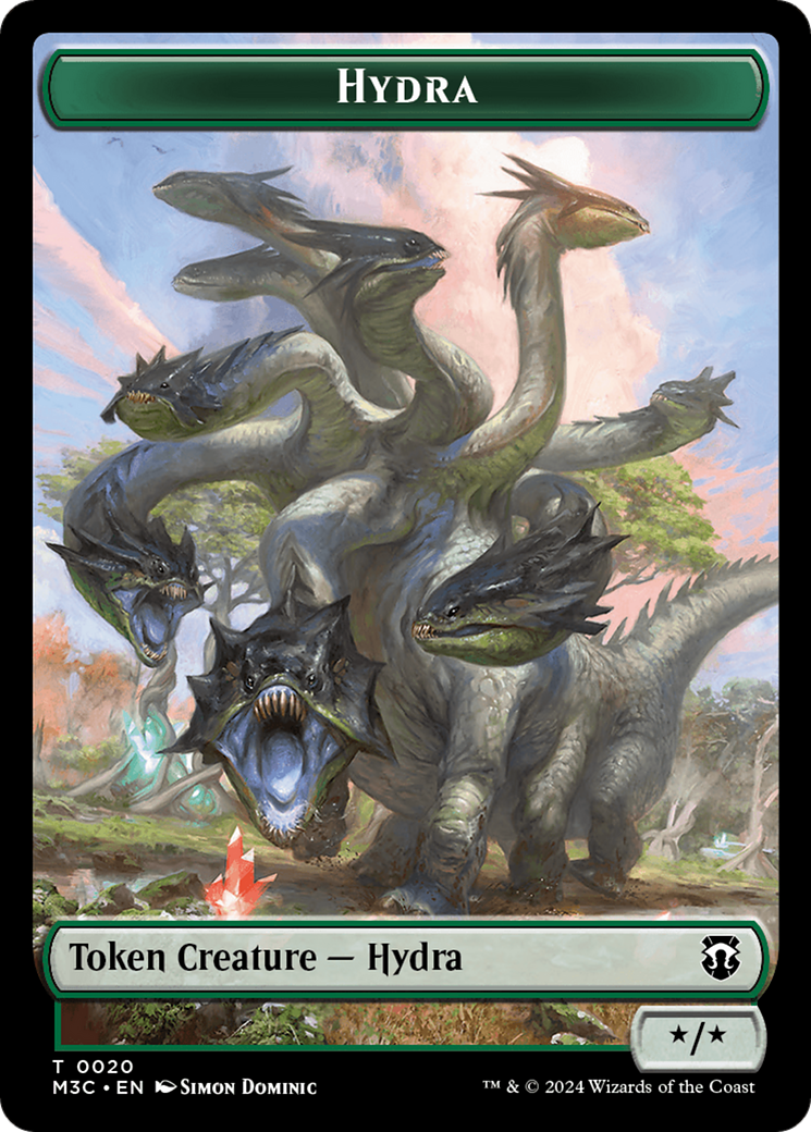 Hydra // Boar Double-Sided Token [Modern Horizons 3 Commander Tokens] | Exor Games Summserside