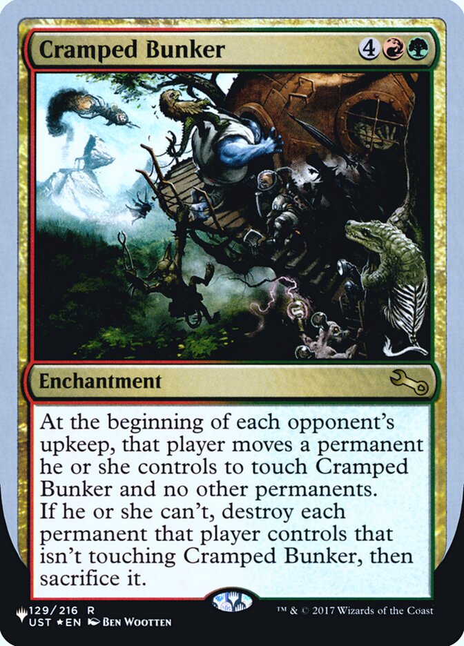 Cramped Bunker (Unfinity Foil Edition) [The List] | Exor Games Summserside