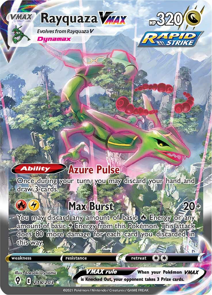 Rayquaza VMAX (218/203) [Sword & Shield: Evolving Skies] | Exor Games Summserside