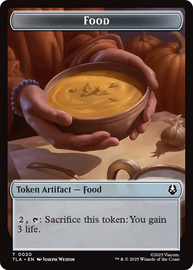 Food (0020) // Ally (0007) Double-Sided Token [Avatar: The Last Airbender Tokens] | Exor Games Summserside