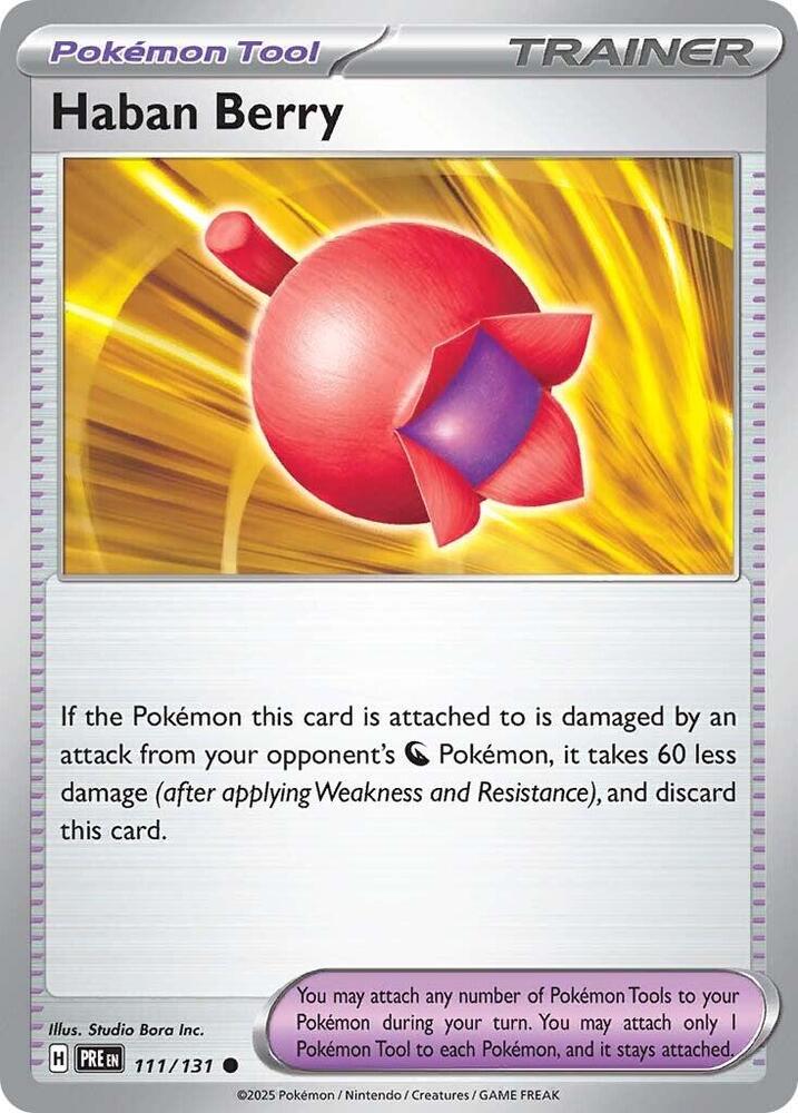 Haban Berry (111/131) [Scarlet & Violet: Prismatic Evolutions] | Exor Games Summserside