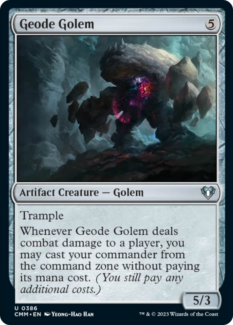 Geode Golem [Commander Masters] | Exor Games Summserside