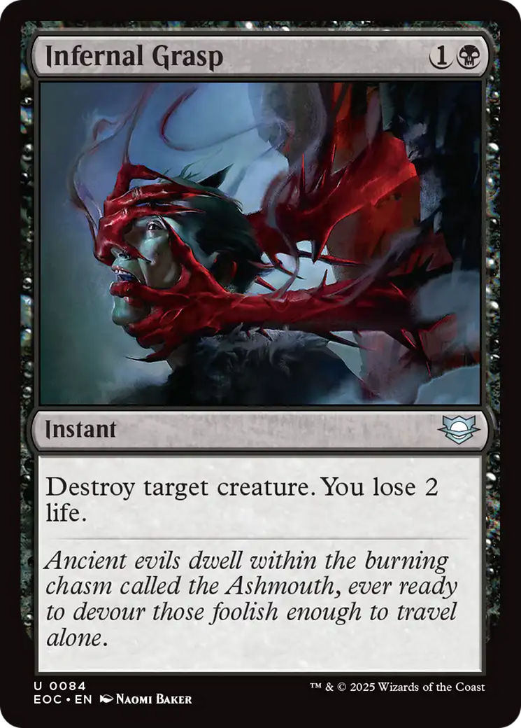 Infernal Grasp [Edge of Eternities Commander] | Exor Games Summserside