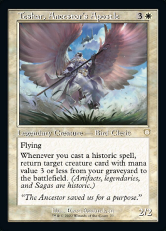 Teshar, Ancestor's Apostle (Retro) [The Brothers' War Commander] | Exor Games Summserside