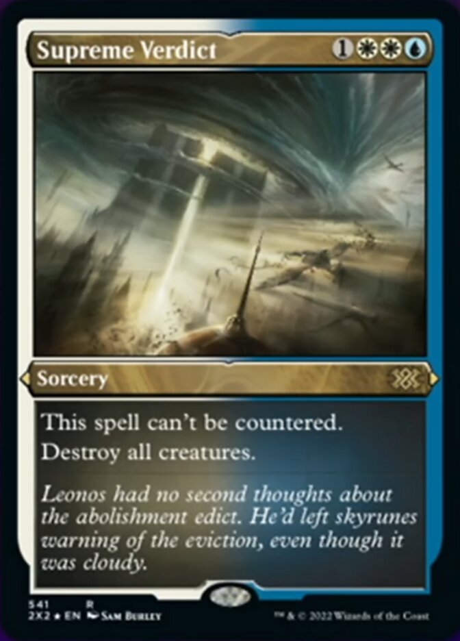 Supreme Verdict (Foil Etched) [Double Masters 2022] | Exor Games Summserside