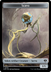 Servo // Dragon (0020) Double-Sided Token [Commander Masters Tokens] | Exor Games Summserside