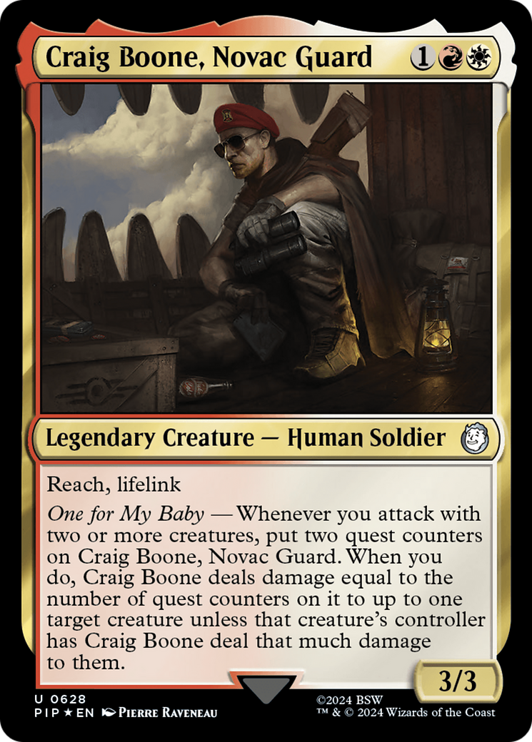 Craig Boone, Novac Guard (Surge Foil) [Fallout] | Exor Games Summserside