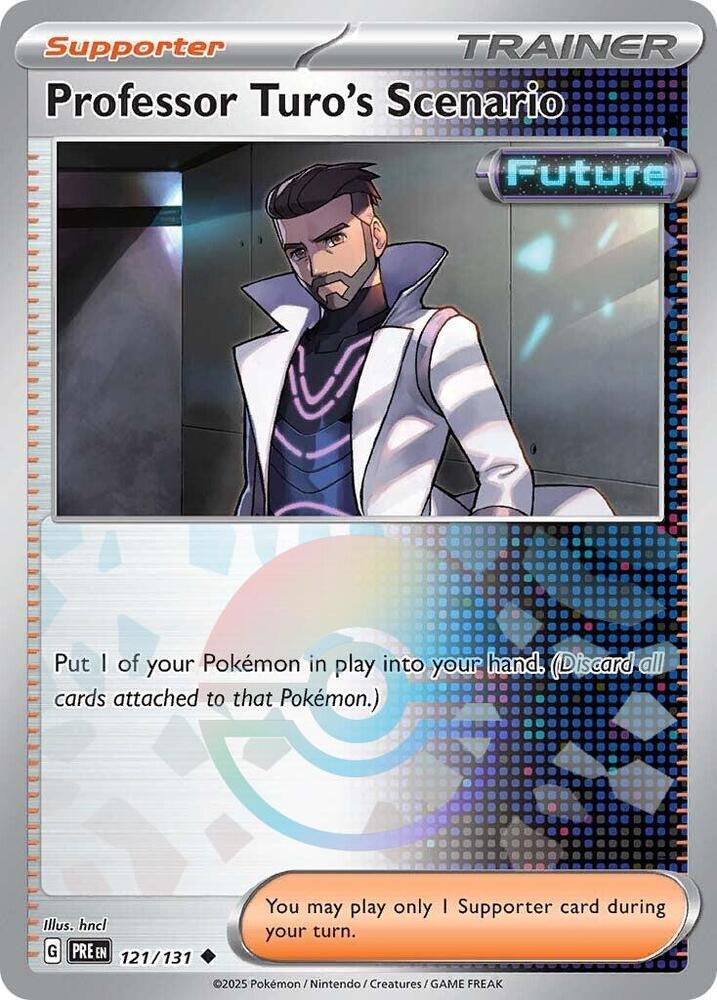 Professor Turo's Scenario (121/131) (Poke Ball Pattern) [Scarlet & Violet: Prismatic Evolutions] | Exor Games Summserside