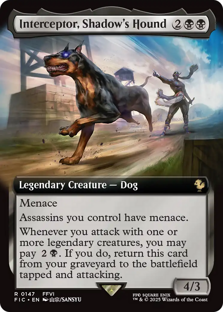 Interceptor, Shadow's Hound (Extended Art) [FINAL FANTASY Commander] | Exor Games Summserside