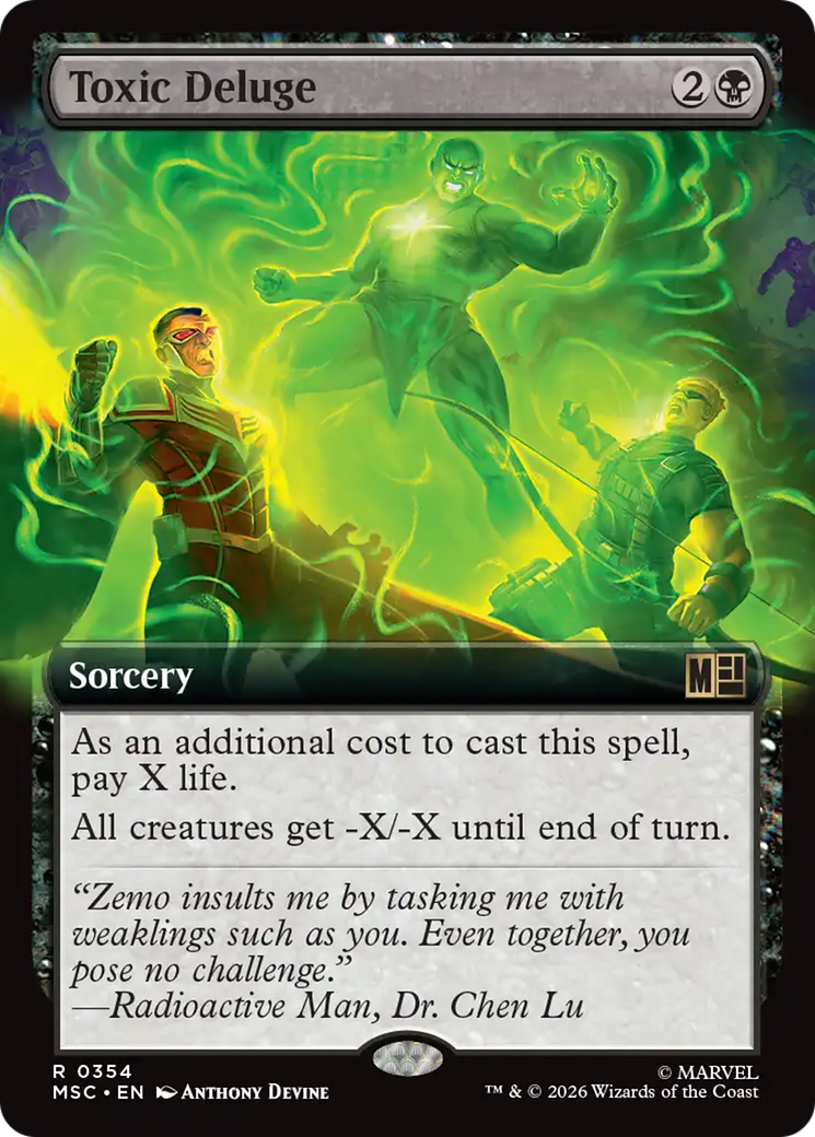 Toxic Deluge (Extended Art) [Marvel Super Heroes Commander] | Exor Games Summserside
