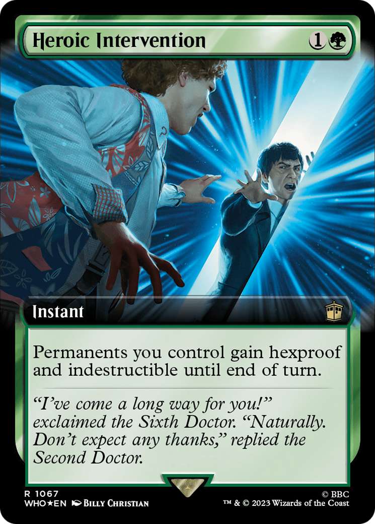 Heroic Intervention (Extended Art) (Surge Foil) [Doctor Who] | Exor Games Summserside