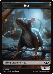 Human // Rat Double-Sided Token [Tarkir: Dragonstorm Commander Tokens] | Exor Games Summserside