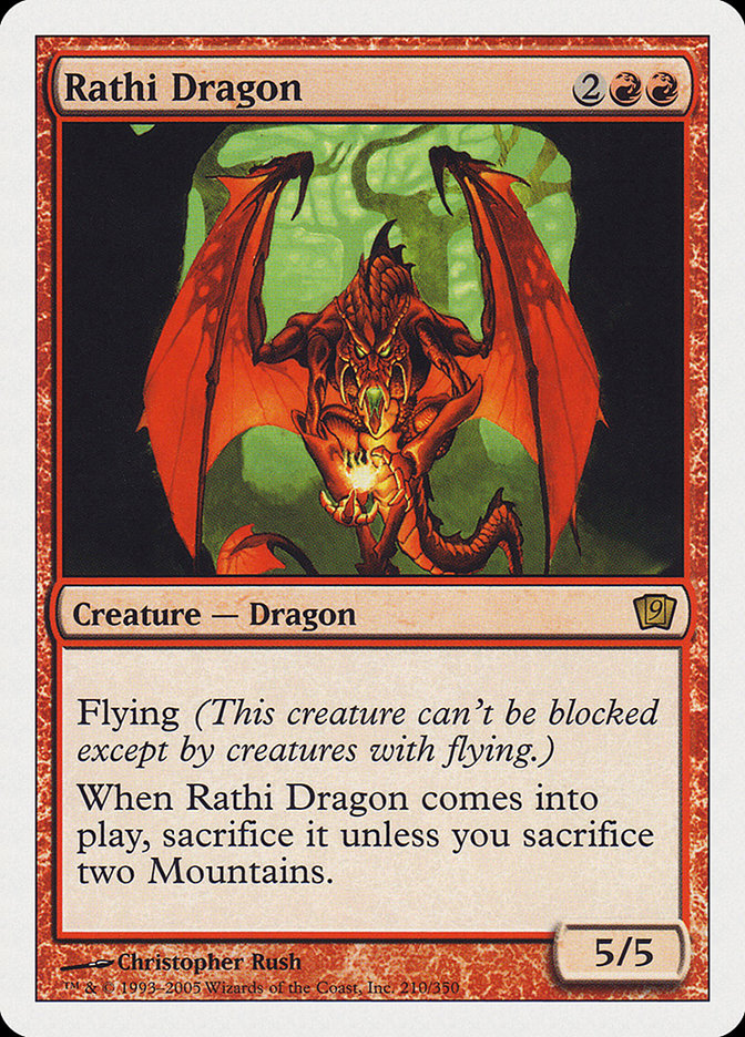 Rathi Dragon (9th Edition) [Oversize Cards] | Exor Games Summserside