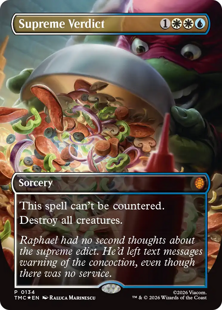 Supreme Verdict (Borderless) [Teenage Mutant Ninja Turtles Promos] | Exor Games Summserside