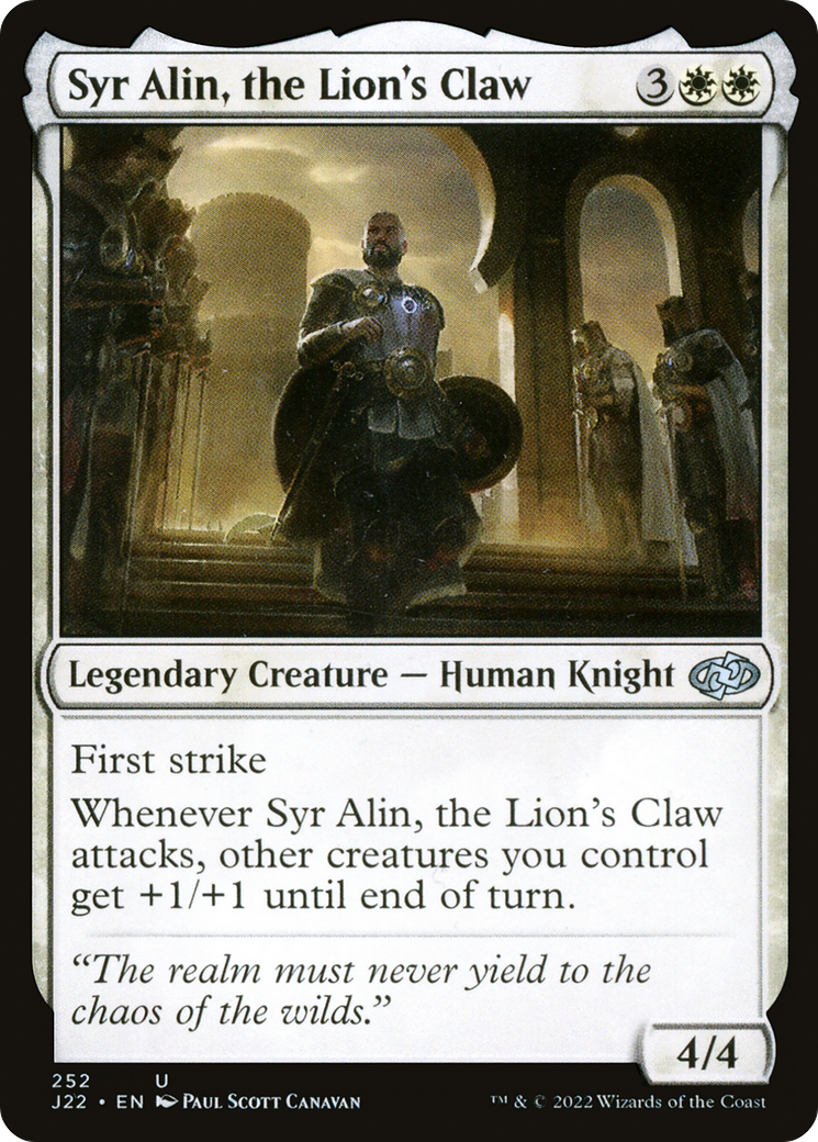 Syr Alin, the Lion's Claw [Jumpstart 2022] | Exor Games Summserside