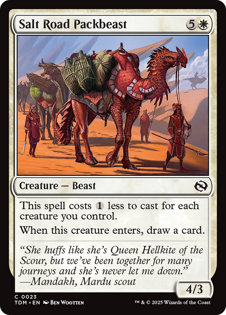 Salt Road Packbeast [Tarkir: Dragonstorm] | Exor Games Summserside