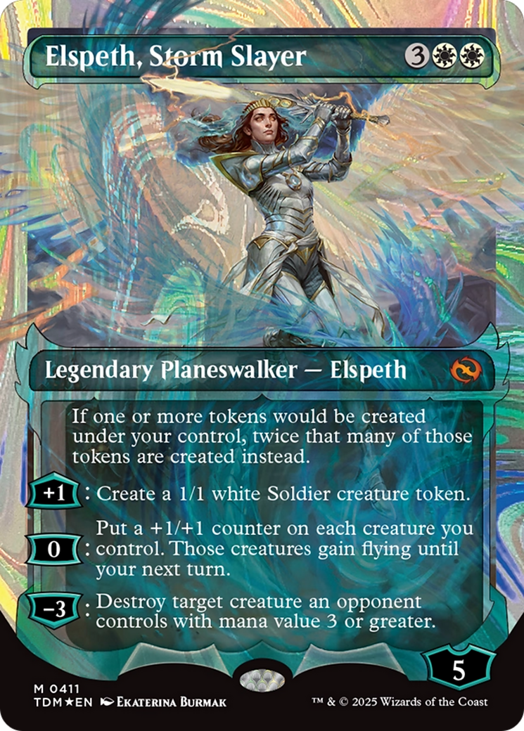 Elspeth, Storm Slayer (Showcase) (Halo Foil) [Tarkir: Dragonstorm] | Exor Games Summserside