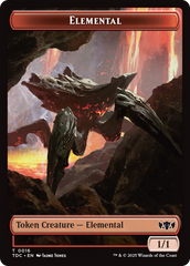 Elemental (0016) // Gold Double-Sided Token [Tarkir: Dragonstorm Commander Tokens] | Exor Games Summserside