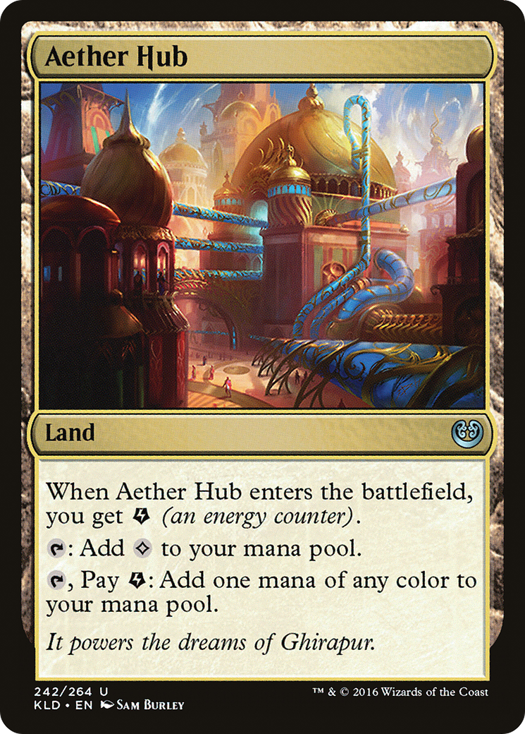 Aether Hub (Ripple Foil) [Modern Horizons 3 Commander] | Exor Games Summserside