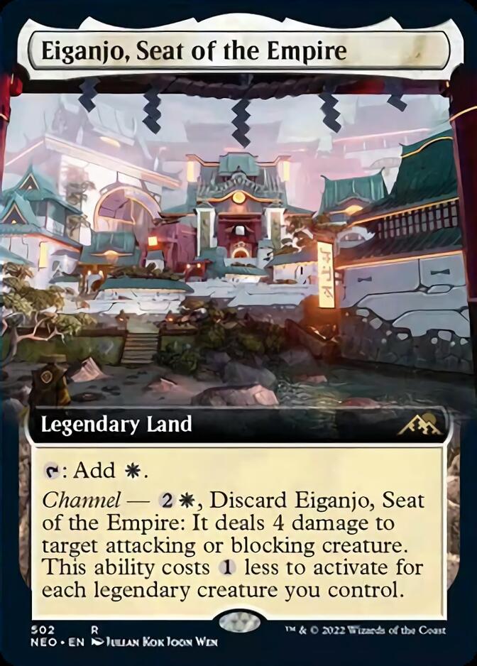 Eiganjo, Seat of the Empire (Extended Art) [Kamigawa: Neon Dynasty] | Exor Games Summserside